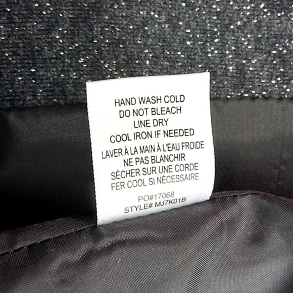 NWT Bobeau Sparkly Bell Sleeve Jacket Charcoal Contemporary Chic Size L - Picture 7 of 10